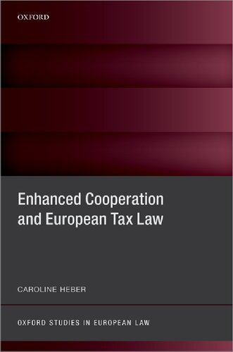 Enhanced Cooperation And European Tax Law Caroline Heber