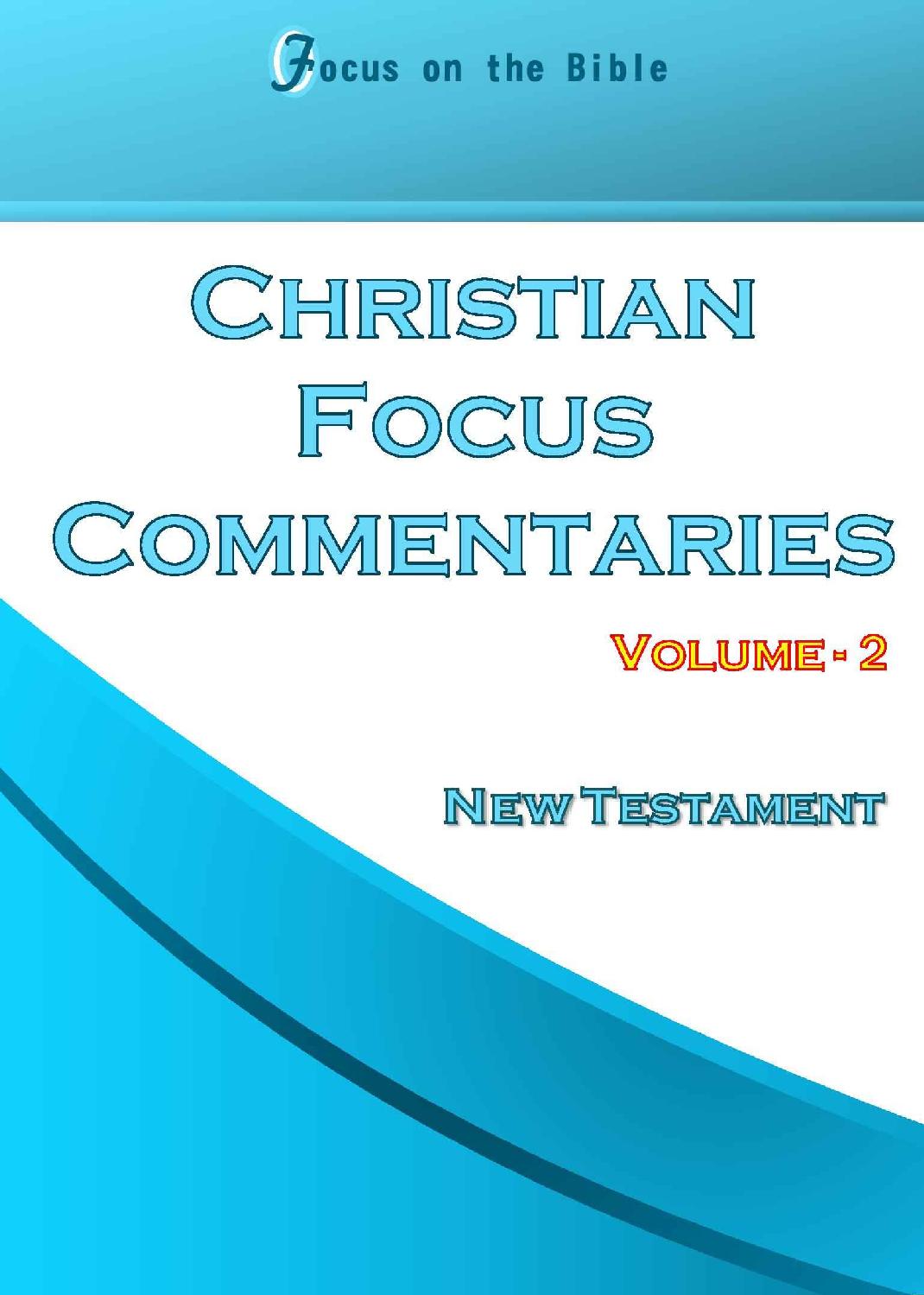 Christian Focus Commentaries Volume 2 New Testament Mutiple Mutiple