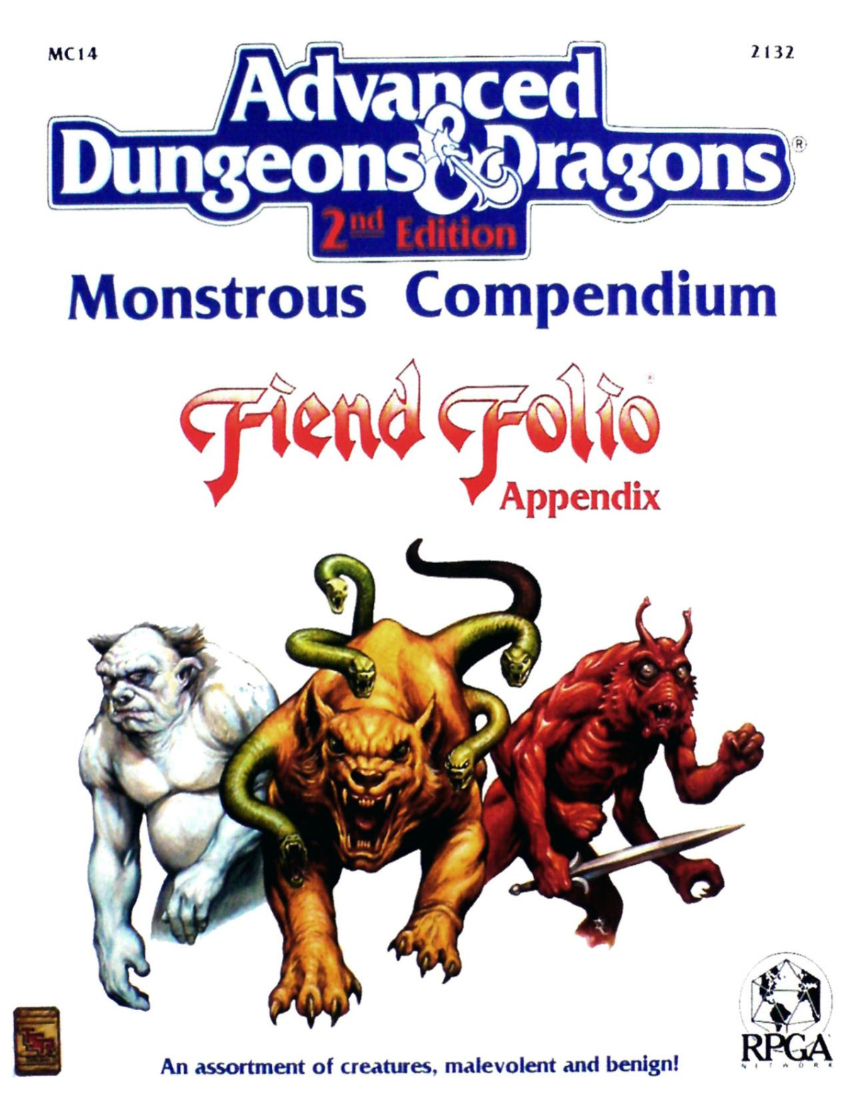 Mc14 Monstrous Compendium Fiend Folio Appendix Various Authors