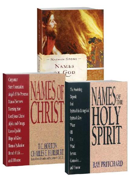 Names Of Godnames Of Christnames Of The Holy Spirit Set Three Book Set Names Of Series Nathan J Stone Tc Horton Charles E Hurlburt Ray Pritchard Stone