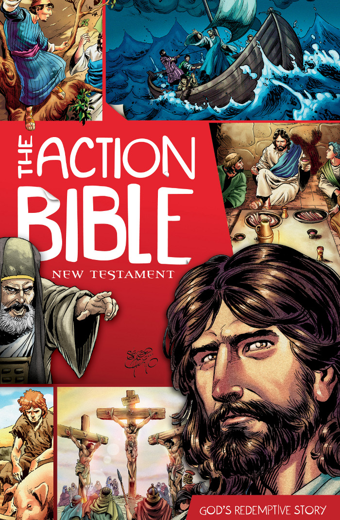 The Action Bible New Testament Gods Redemptive Story Action Bible Series Sergio Cariello Cariello