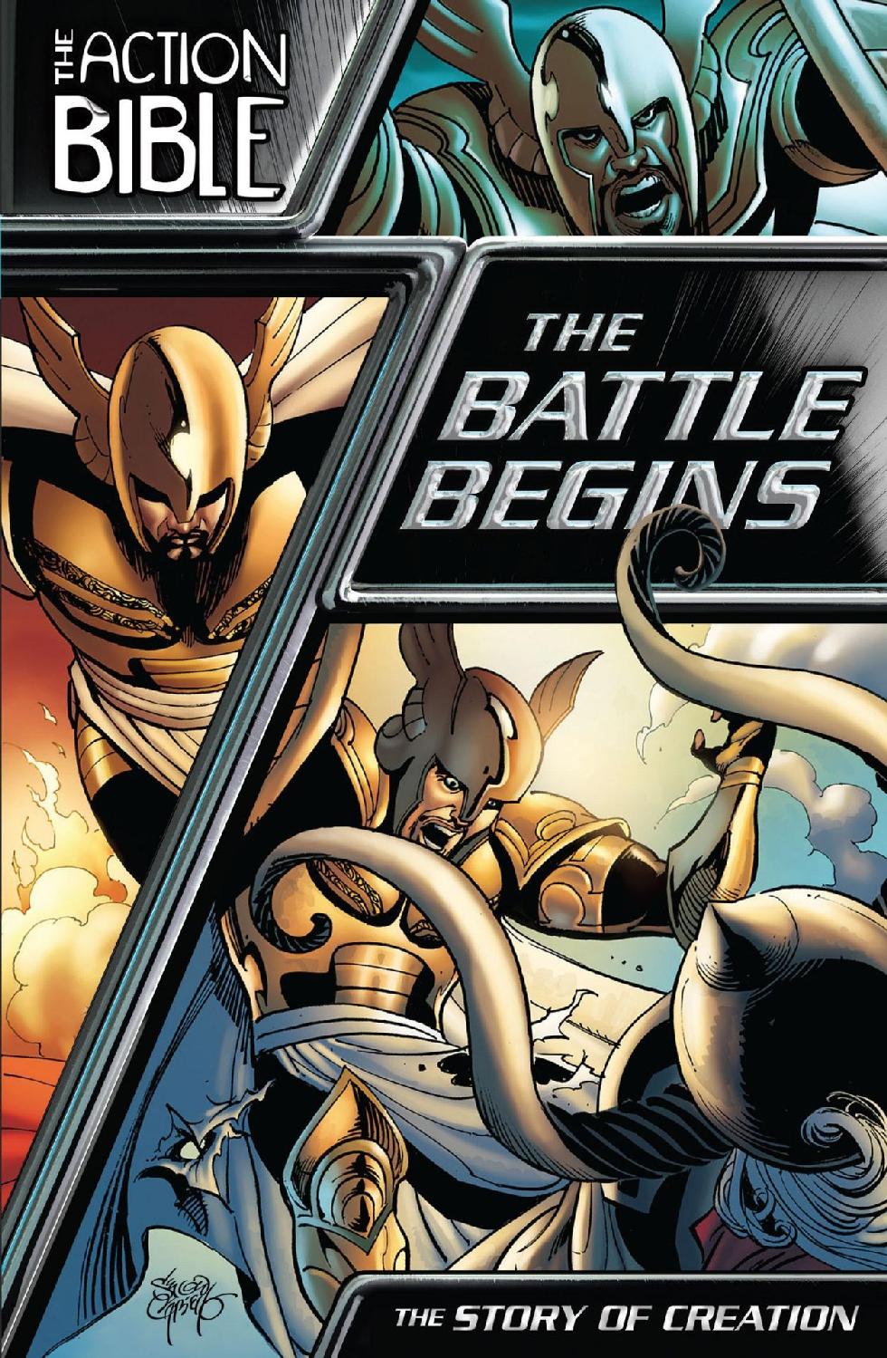 The Battle Begins The Story Of Creation The Action Bible Graphic Novels Book 1 Caleb Seeling Seeling