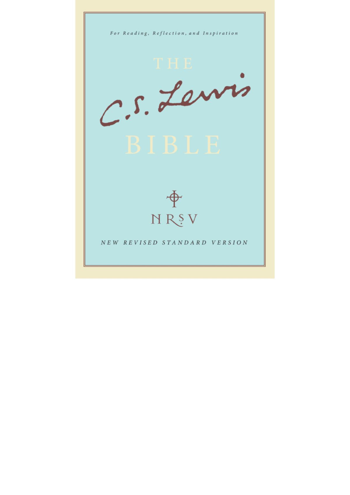 The Cs Lewis Bible C S Lewis Lewis C S