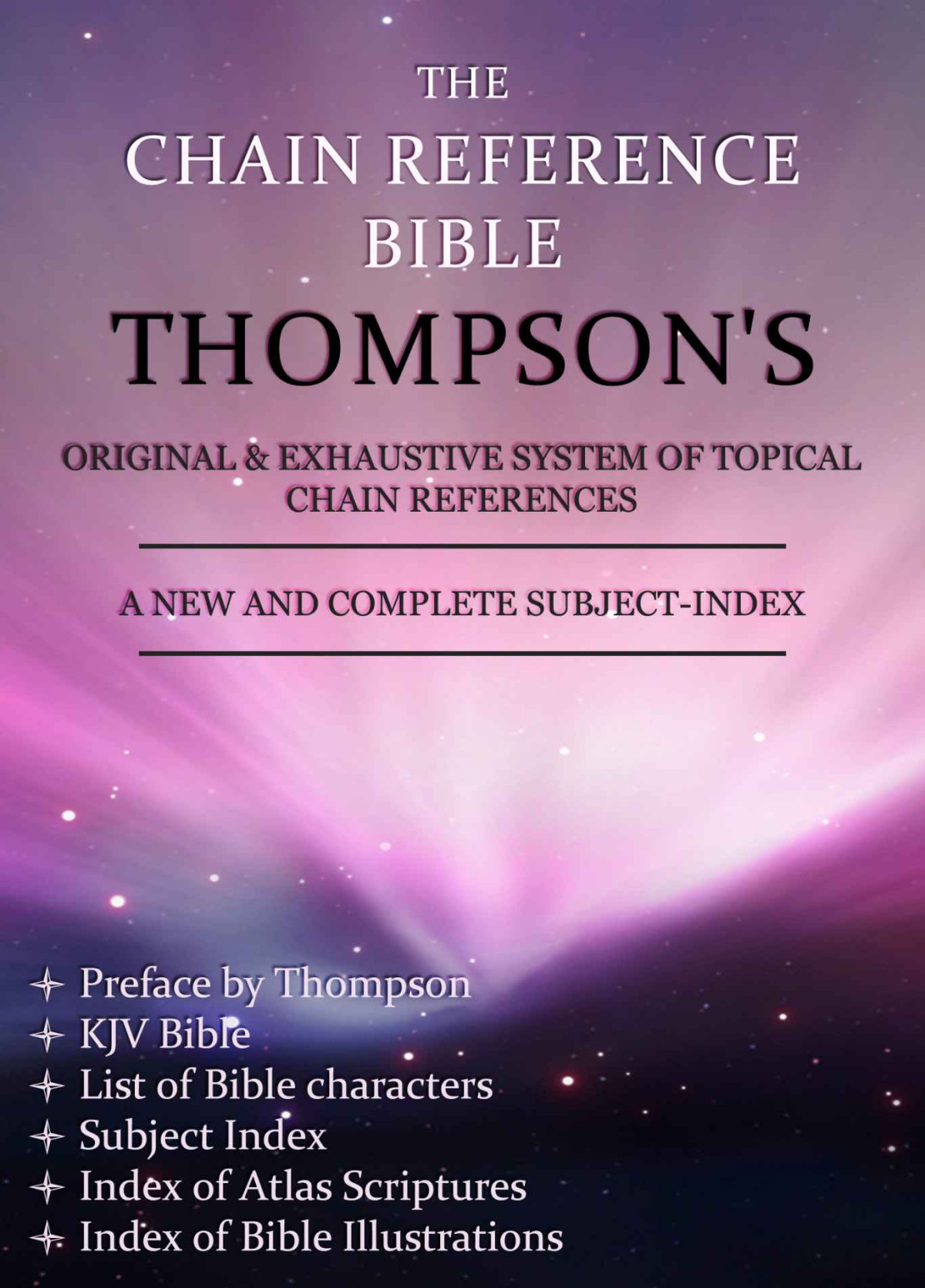 Thompson Chain Reference Bible Kjv Version Frank Charles Thompson Thompson