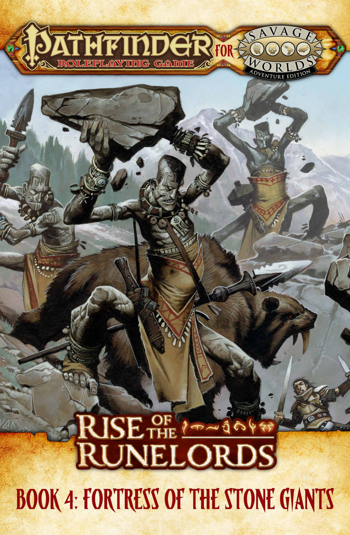 Pathfinder For Savage Worlds Rise Of The Runelords Book 4 Fortress Of The Stone Giants Michael Barbeau