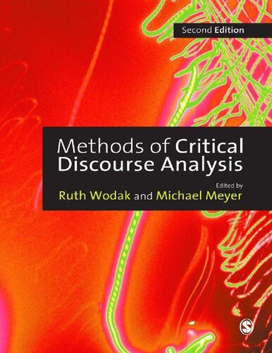 Methods For Critical Discourse Analysis 2nd Edition Ruth Wodak Michael Meyer