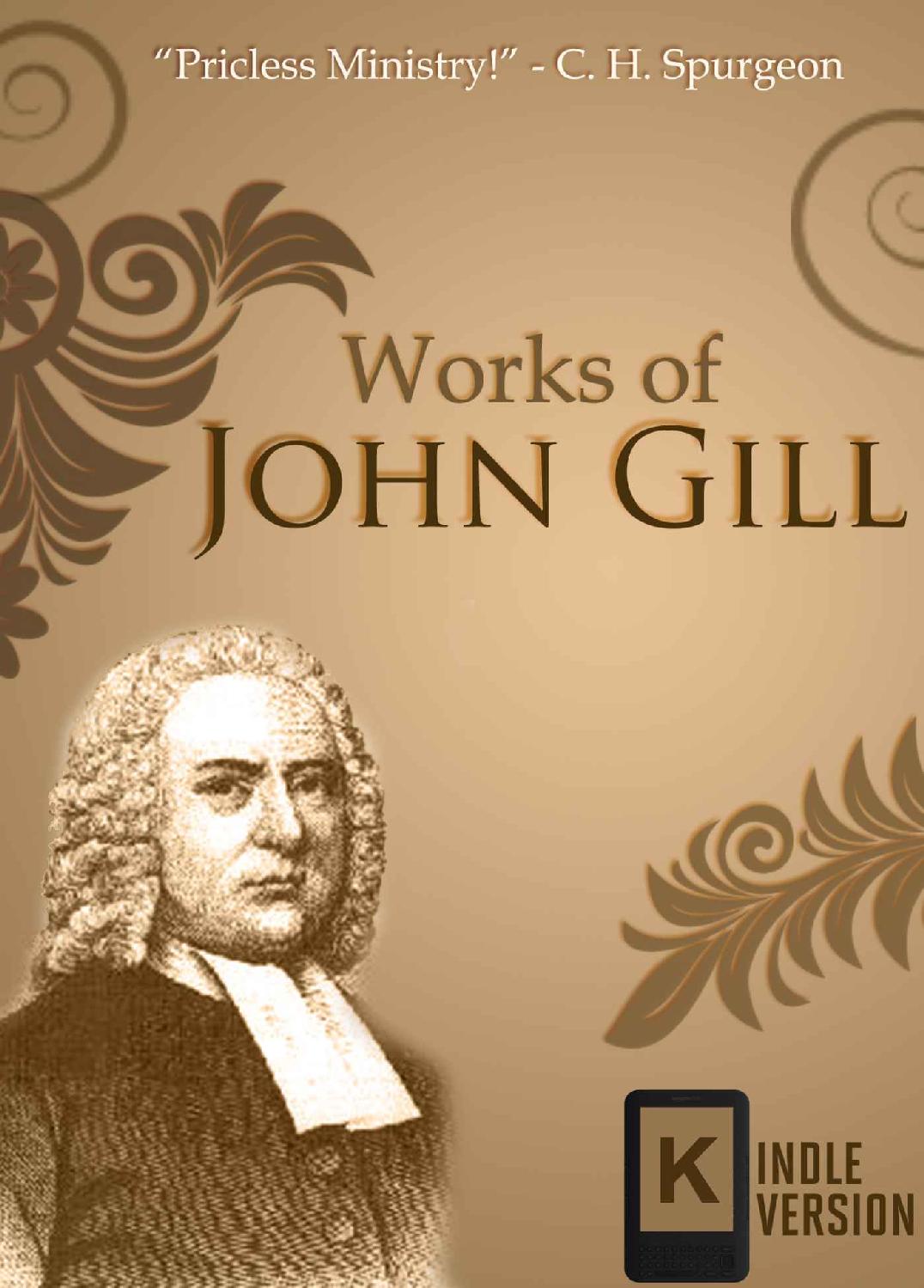 Works Of John Gill John Gill Gill John