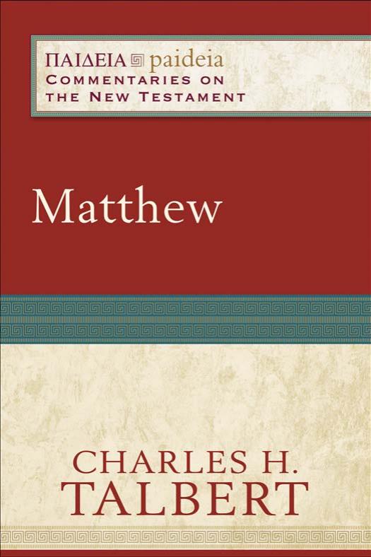 Matthew Paedeia Charles H Talbert Talbert Charles H