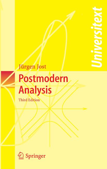 Postmodern Analysis Third Edition 3rd Edition Jrgen Jost