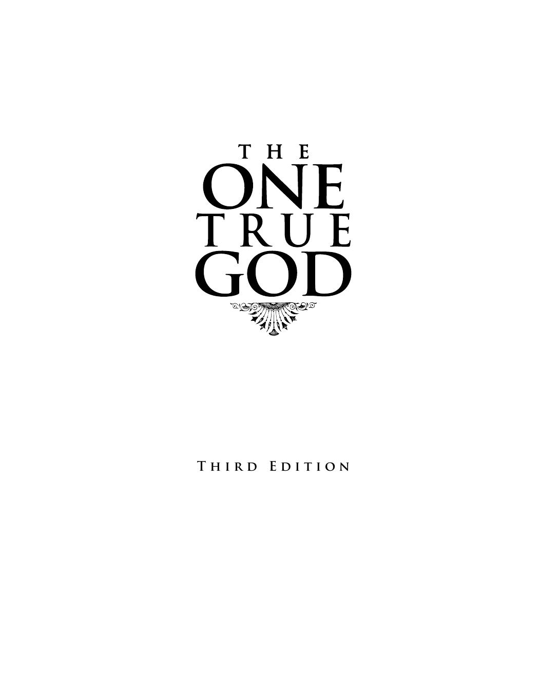 The One True God Paul Washer