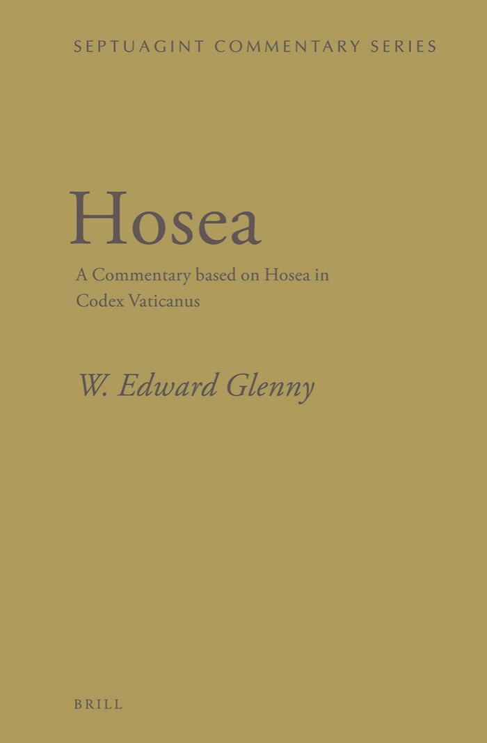Hosea Scs W Edward Glenny Glenny W Edward