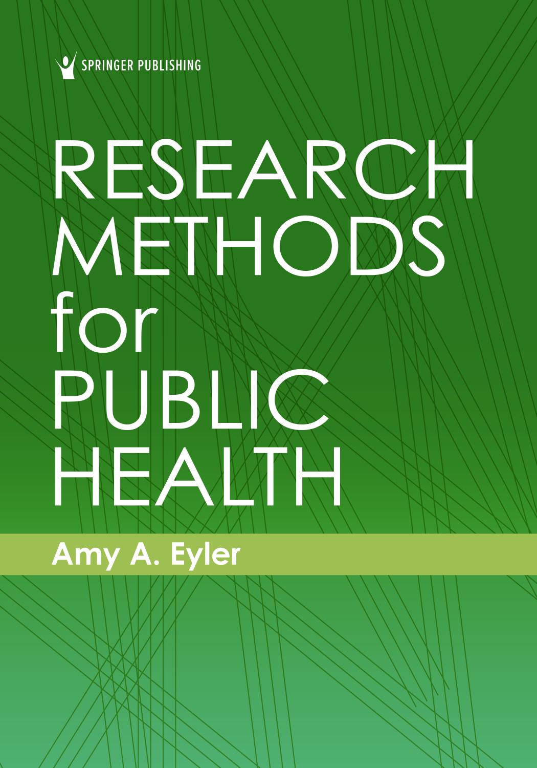 Research Methods For Public Health Amy A Eyler