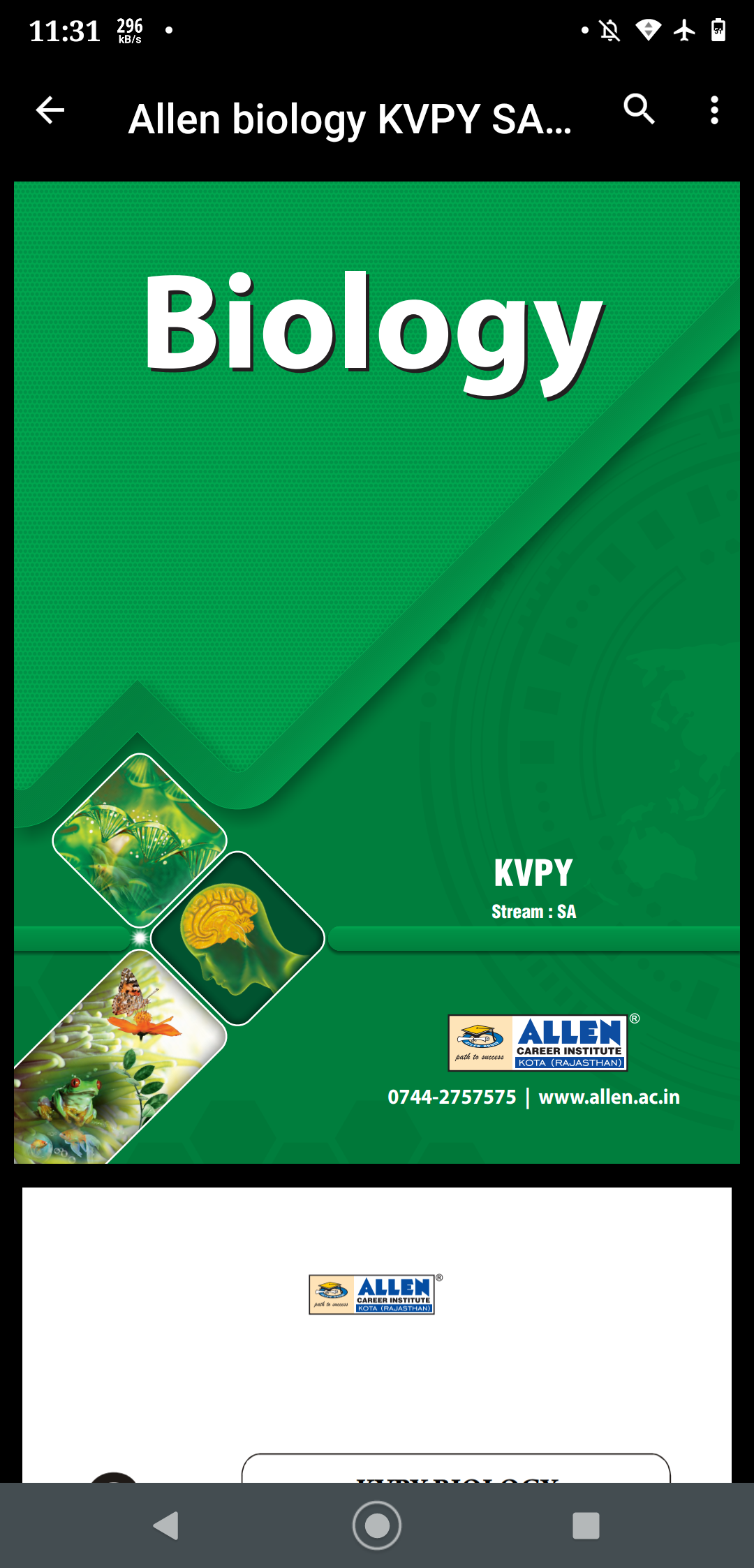 Allen Kvpy Sa Biology Allen