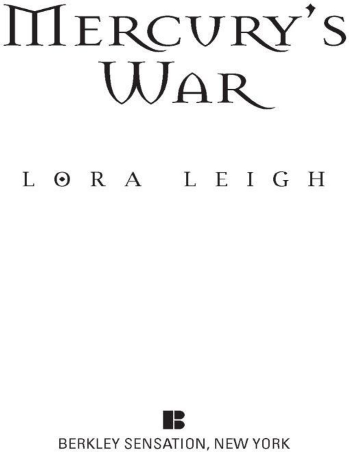 Mercurys War Lora Leigh