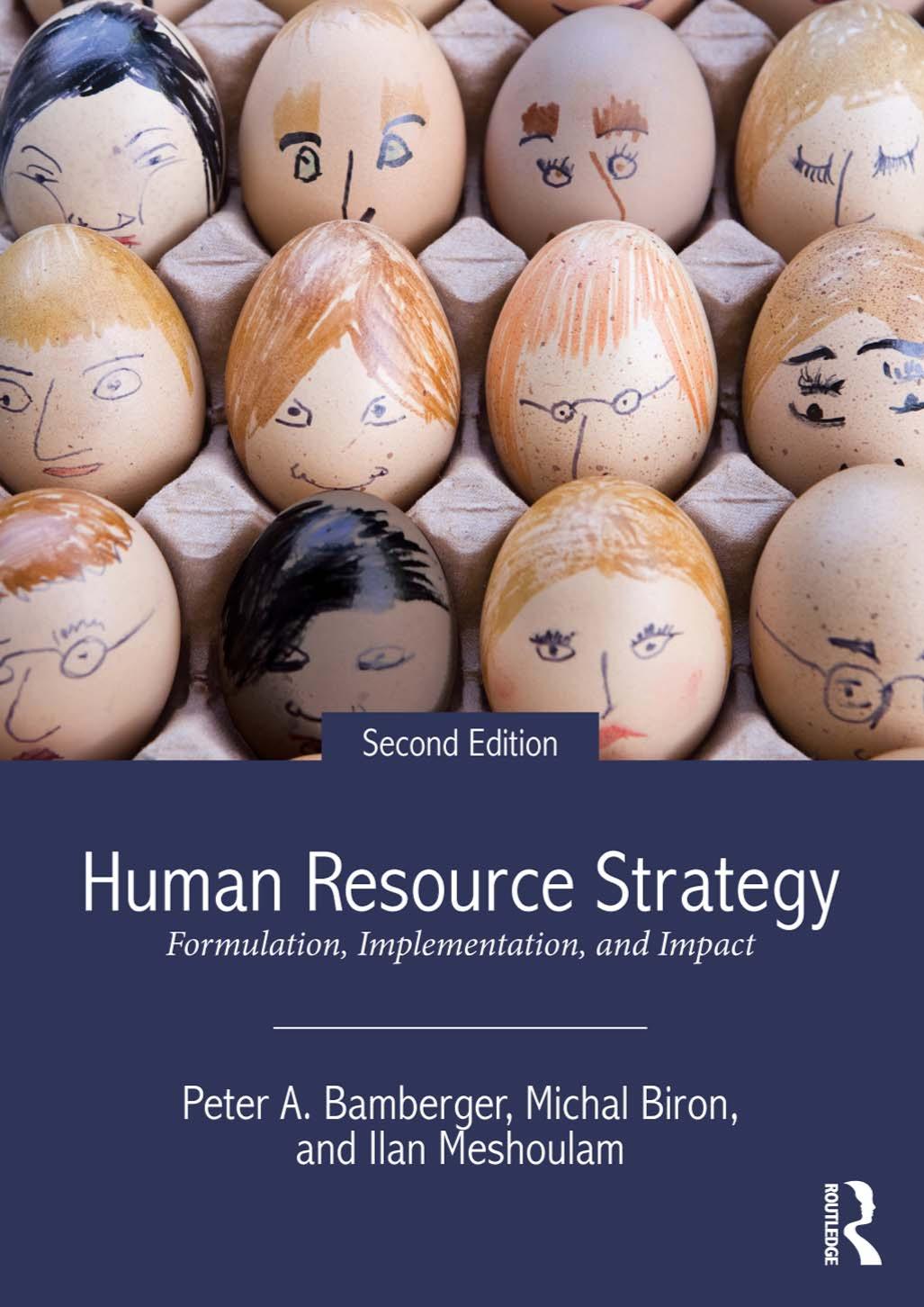 Human Resource Strategy Formulation Implementation And Impact 2nd Edition Peter A Bamberger