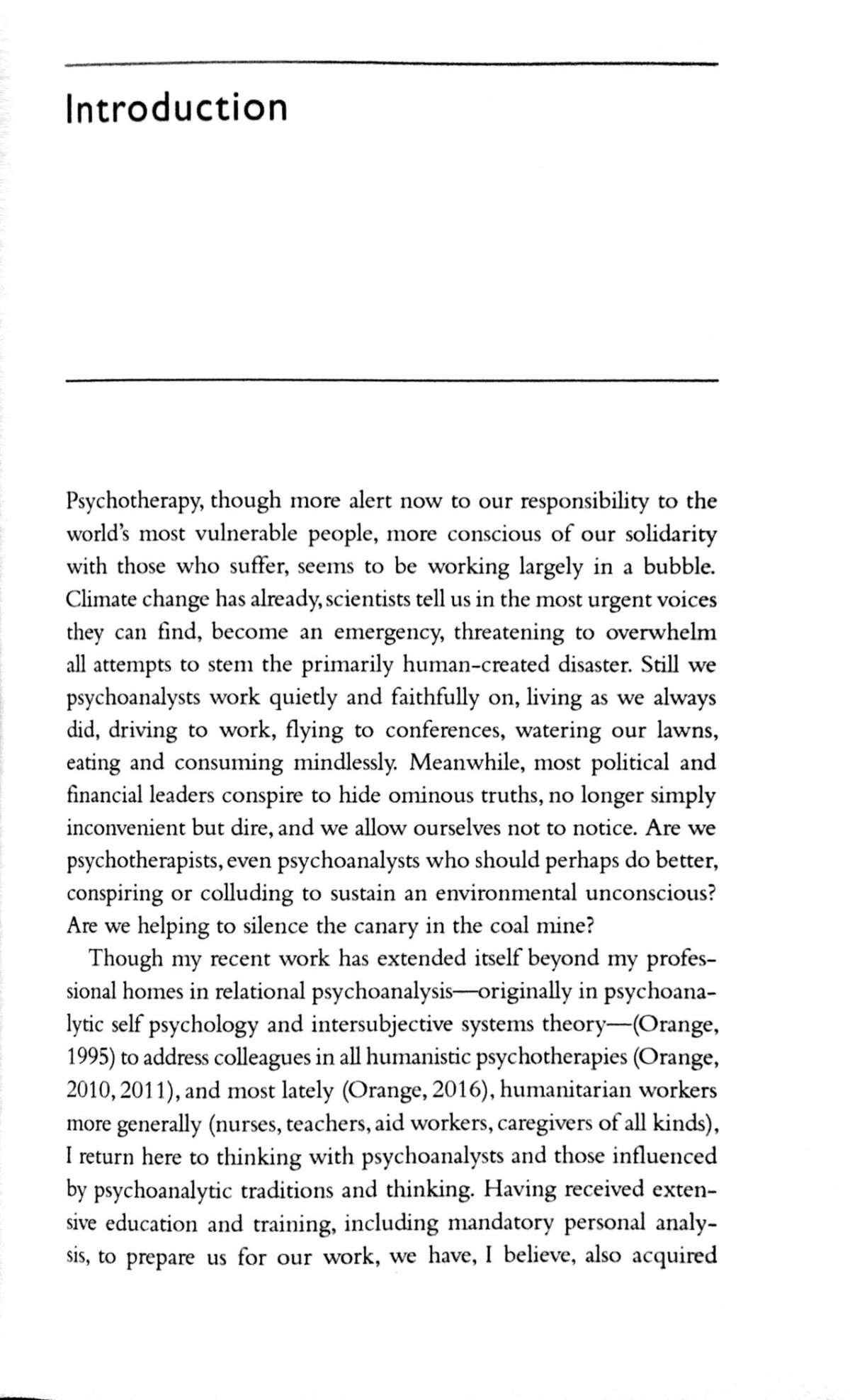 Climate Crisis Psychoanalysis And Radical Ethics 1st Edition Donna M Orange