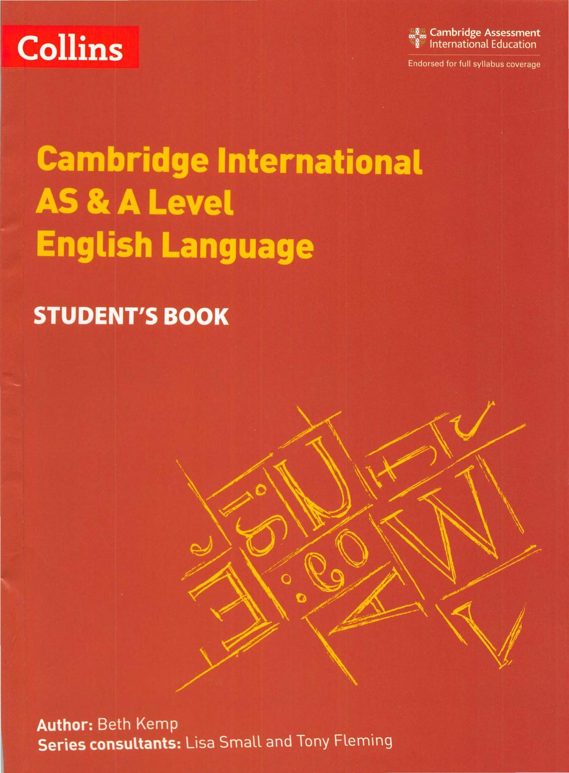 Cambridge International As A Level English Language Students Book Beth Kemp