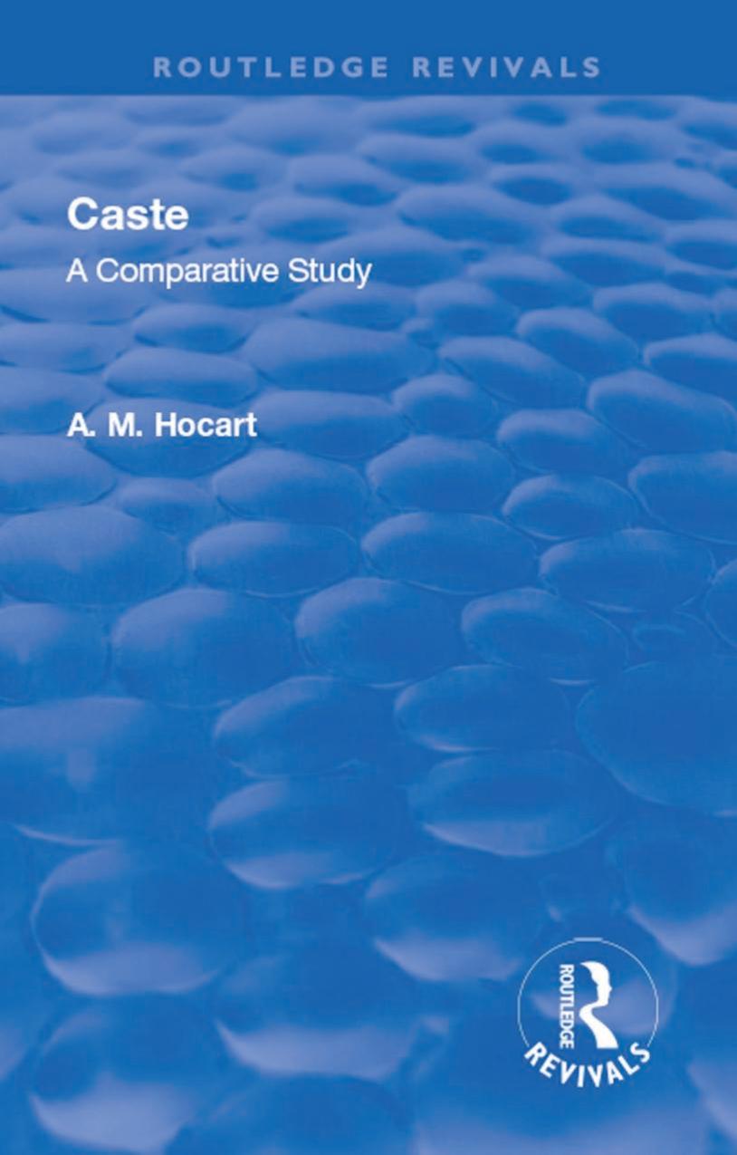 Caste A Comparative Study 1950 A M Hocart