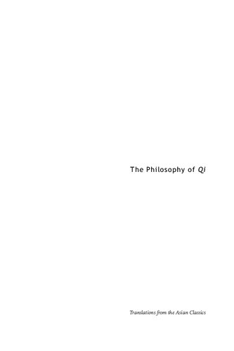The Philosophy Of Qi The Record Of Great Doubts Kaibara Ekken