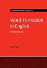 Wordformation In English Hardcover Ingo Plag