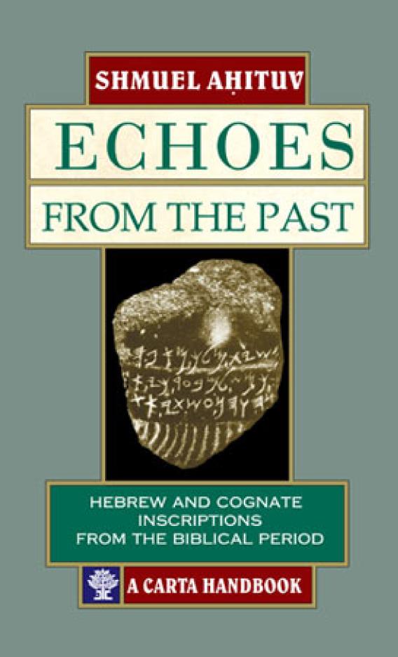 Echoes From The Past Hebrew And Cognate Inscriptions From The Biblical Period Hebrew And Cognate Texts From The Holy Land In The Bible Shmuel Ahituv