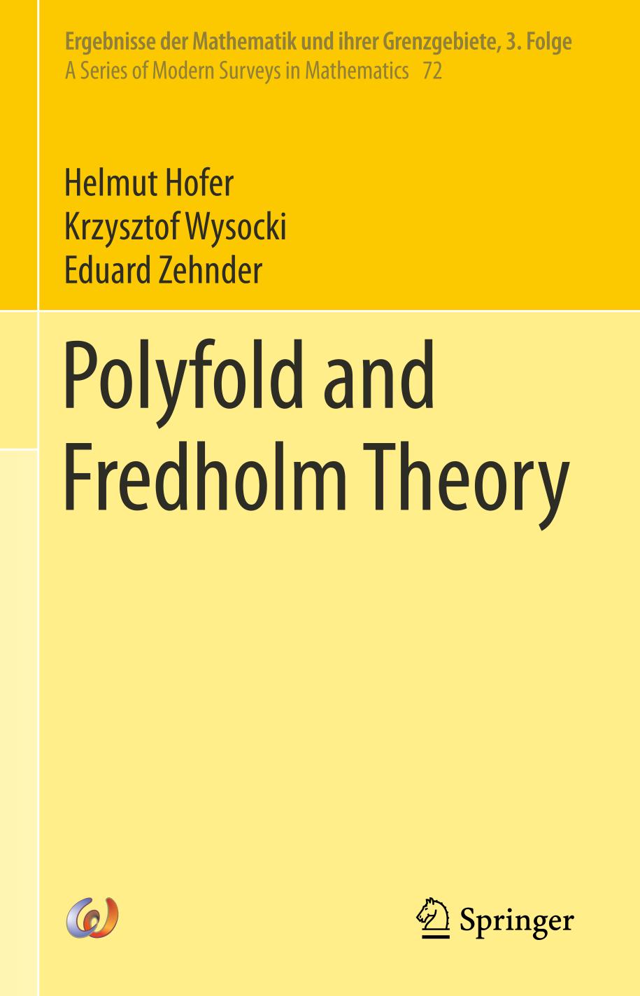 Polyfold And Fredholm Theory Helmut Hofer Krzysztof Wysocki Eduard Zehnder