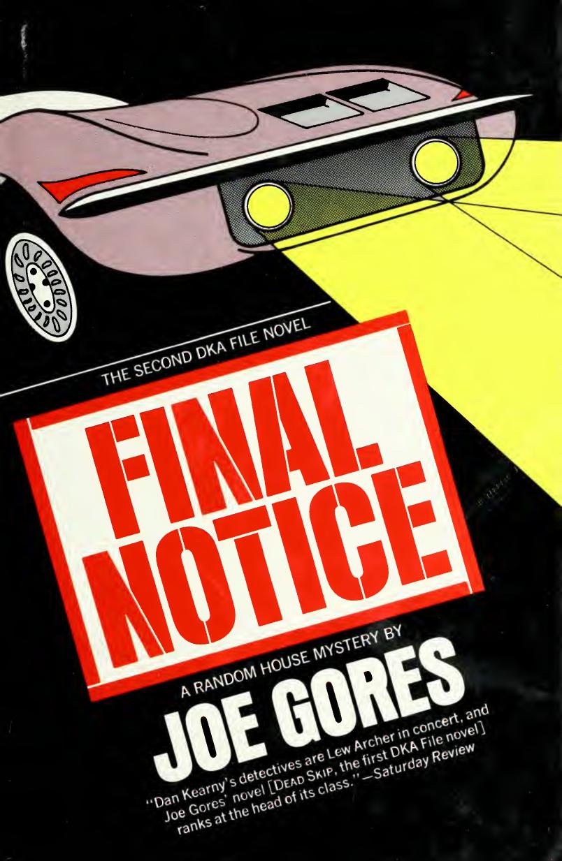 Final Notice A Dka File Novel Gores Joe
