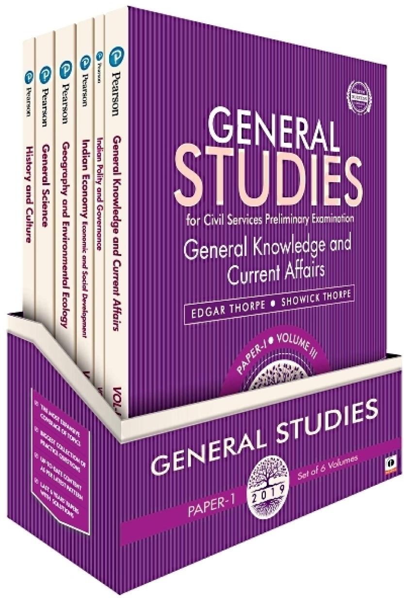 General Studies For Civil Services Preliminary Examination 2019 6 Volume Set Edgar Thorpe