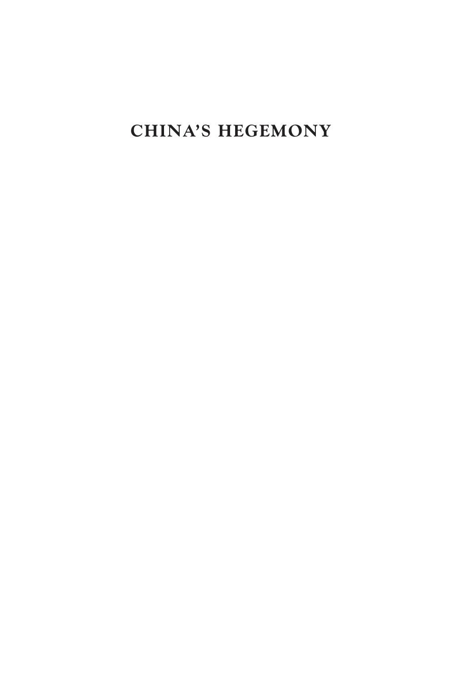 Chinas Hegemony Jiyoung Lee Professor Of East Asian Studies