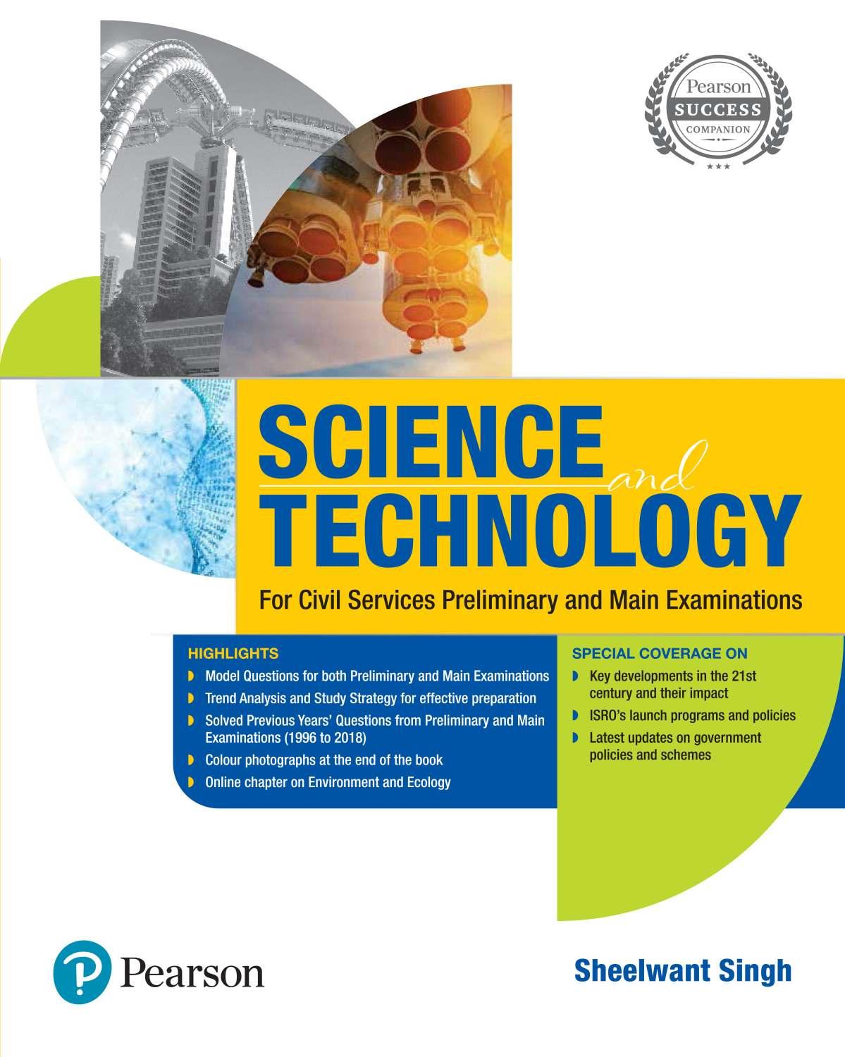 Science And Technology For Civil Services Preliminary And Main Examinations 1st Edition Sheelwant Singh