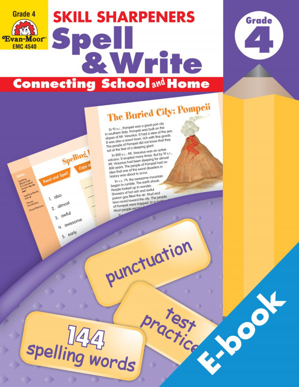 Skill Sharpeners Spell And Write Grade 4 1st Edition Christine Hood
