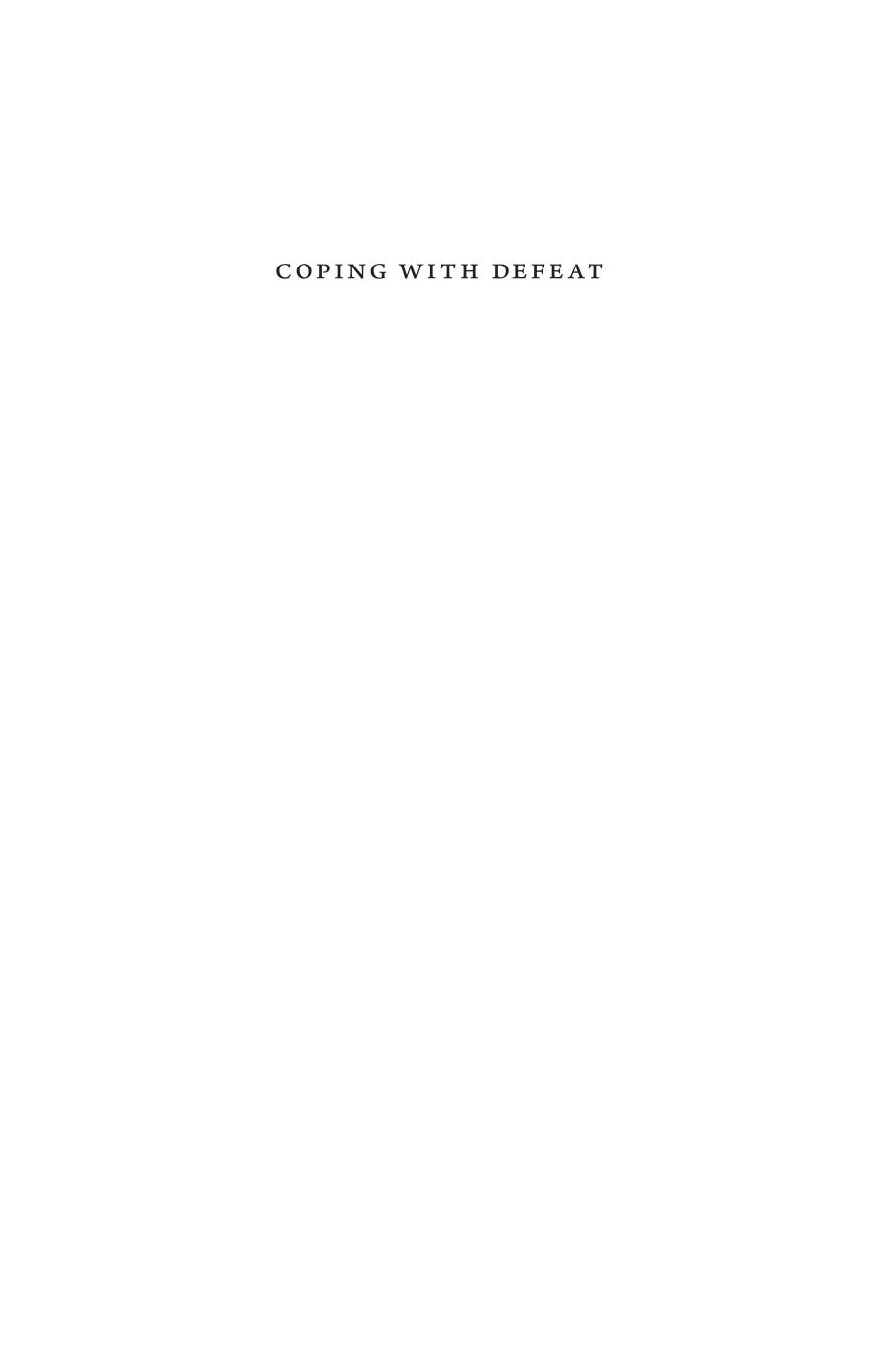 Coping With Defeat Sunni Islam Roman Catholicism And The Modern State Jonathan Laurence