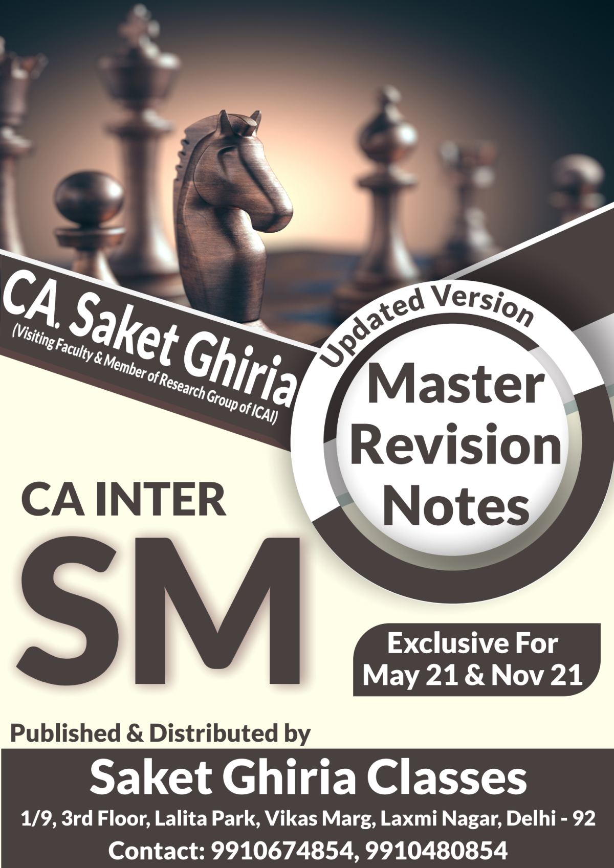 Ca Inter Sm Mrn Revision Charts 3rd Edition Ca Saket Ghiria