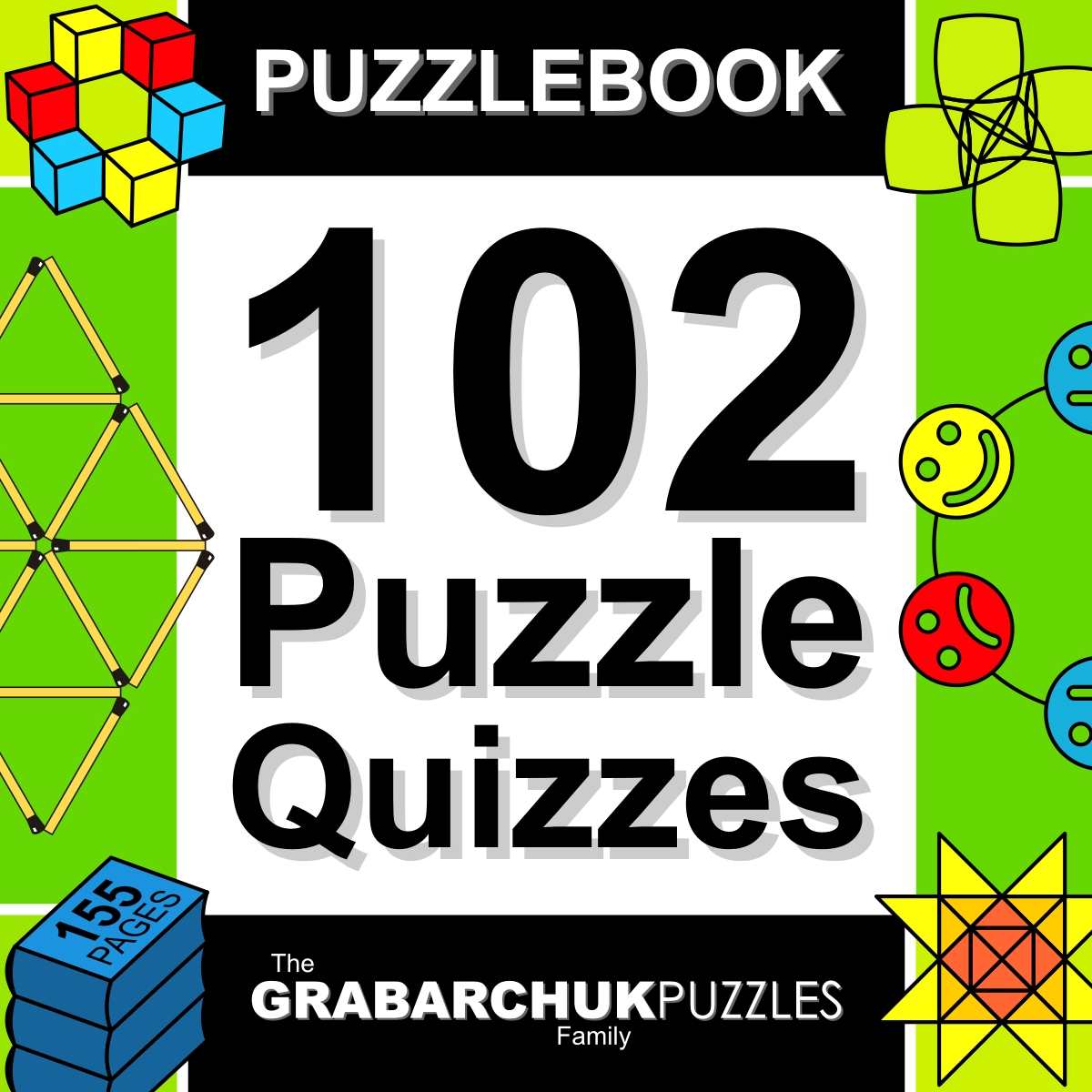102 Puzzle Quizzes Interactive Puzzlebook For Ereaders The Grabarchuk Family