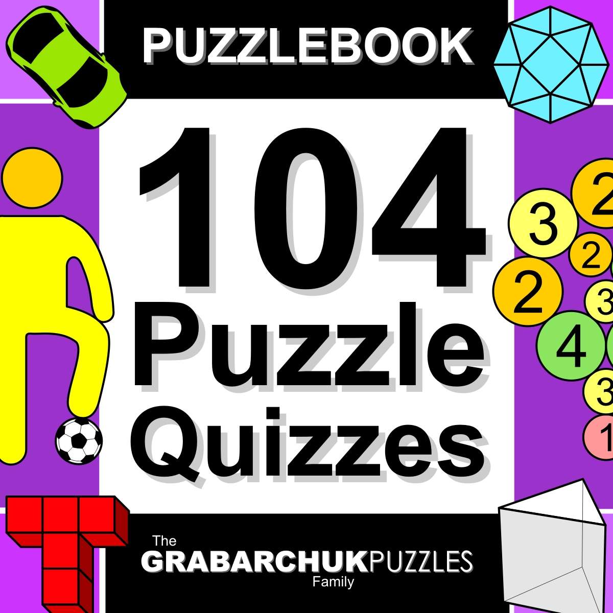 104 Puzzle Quizzes Interactive Puzzlebook For Ereaders The Grabarchuk Family