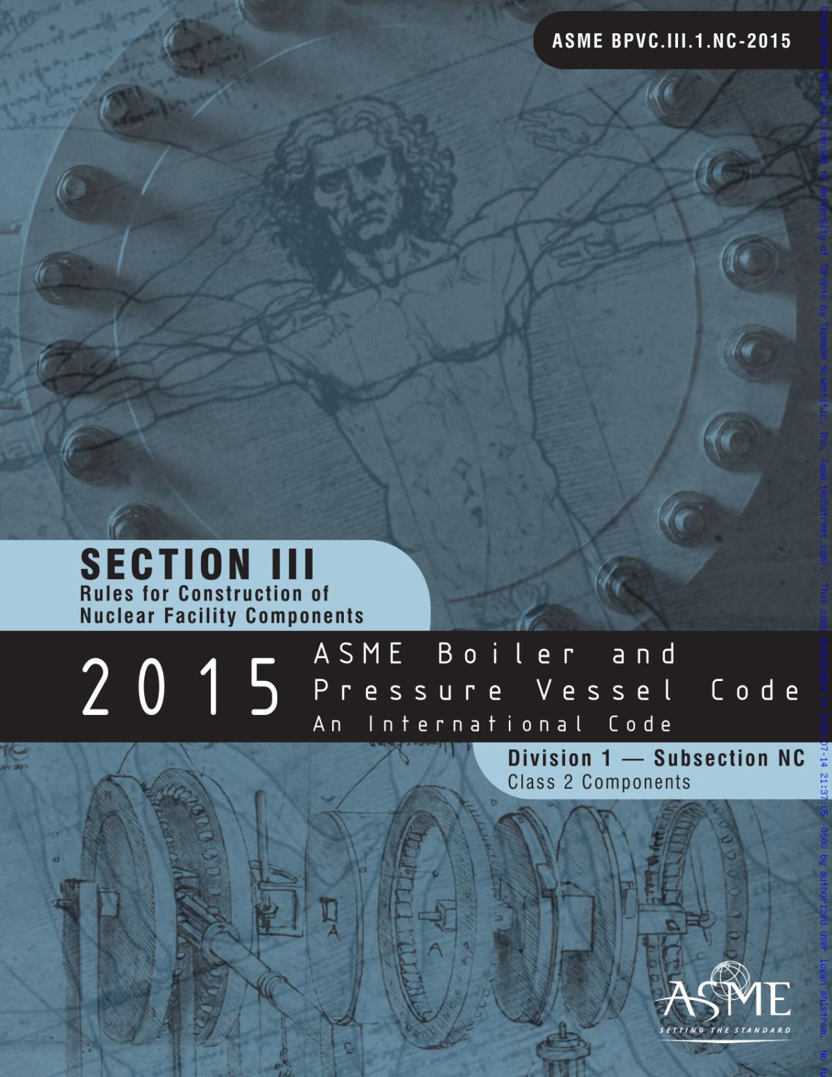2015 Asme Boiler And Pressure Vessel Code Section Iii Rules For Construction Of Nuclear Facilities Division I Subsection Mc Class 2 Components 1st Edition Asme