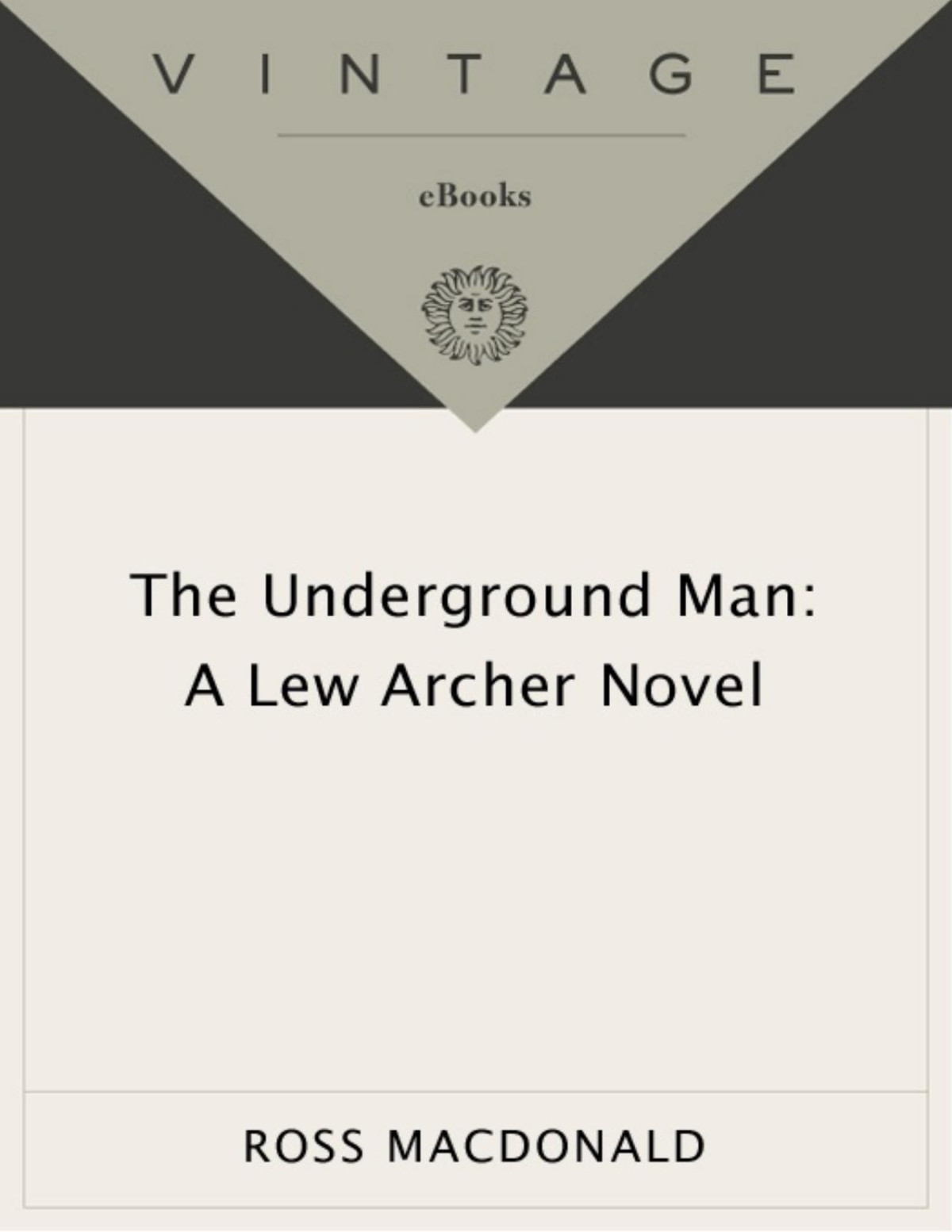 The Underground Man Ross Macdonald