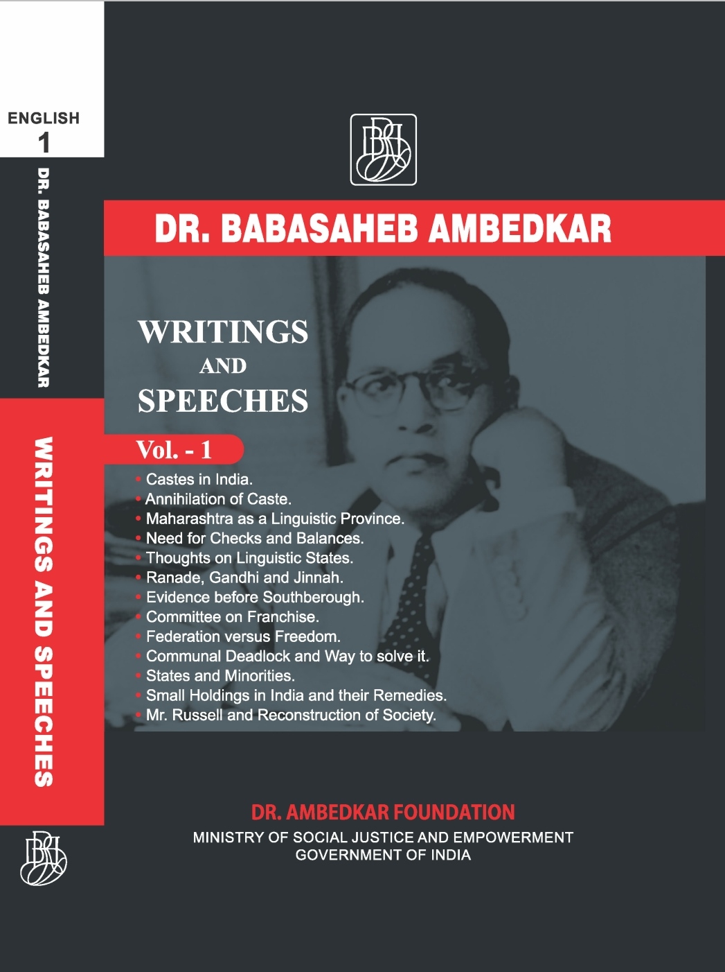 Dr Babasaheb Ambedkar Writings And Speeches Volume No 1 3rd Dr Babasaheb Ambedkar
