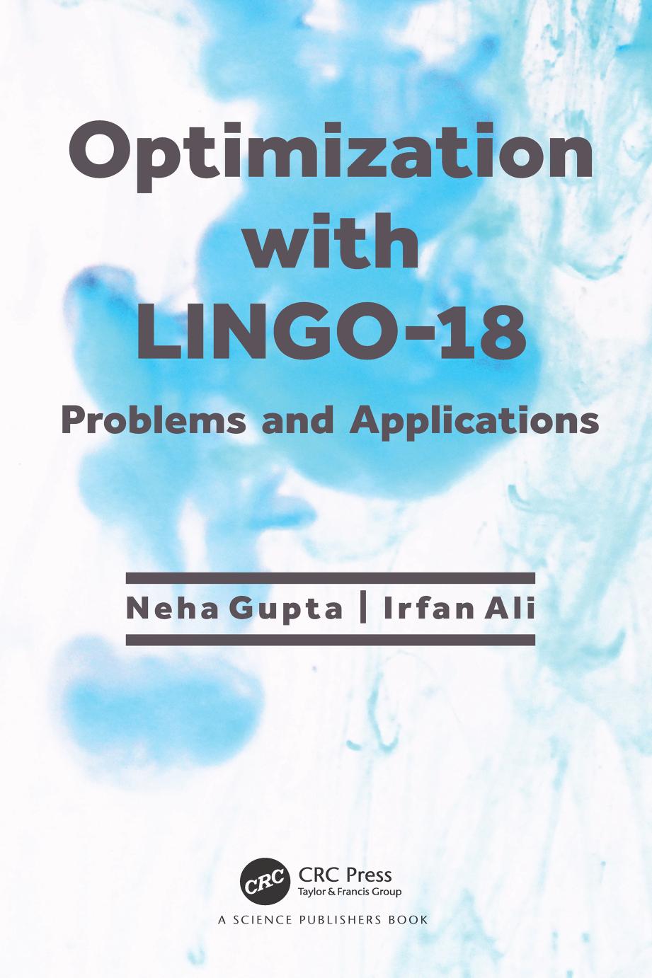 Optimization With Lingo18 Problems And Applications Neha Gupta