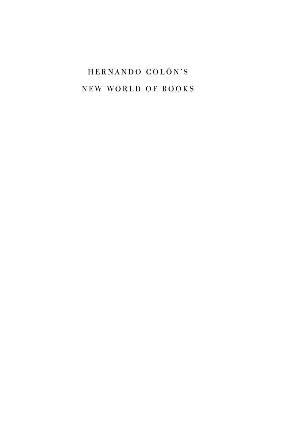 Hernando Colons New World Of Books Toward A Cartography Of Knowledge Jos Mara Prez Fernndez Edward Wilsonlee