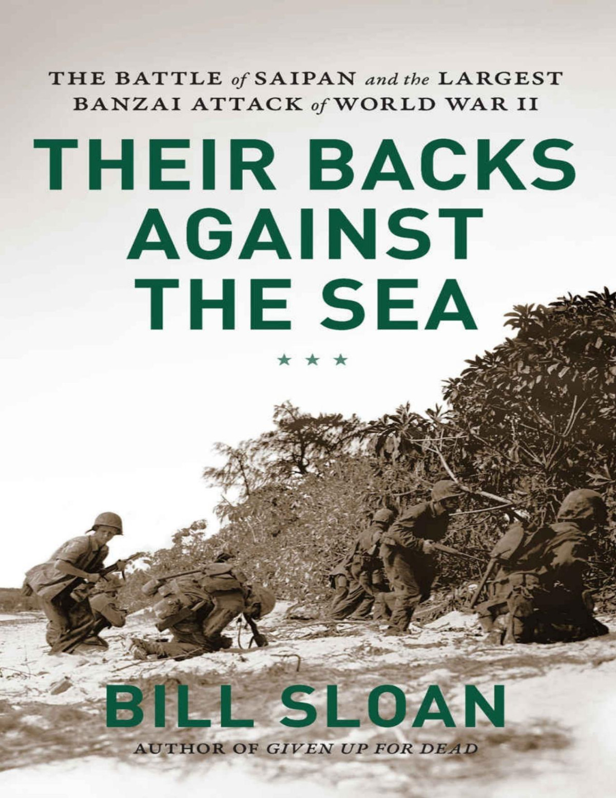 Their Backs Against The Sea The Battle Of Saipan And The Largest Banzai Attack Of World War Ii Bill Sloan