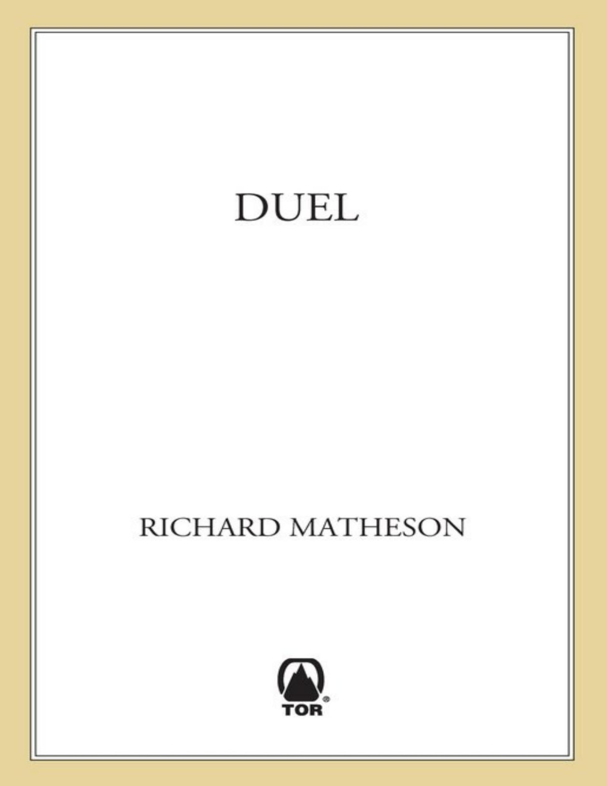 Duel Richard Matheson