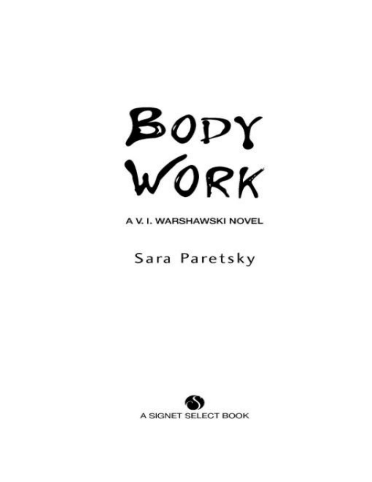 Body Work Sara Paretsky