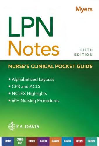 Lpn Notes Nurses Clinical Pocket Guide 5th Edition Ehren Myers