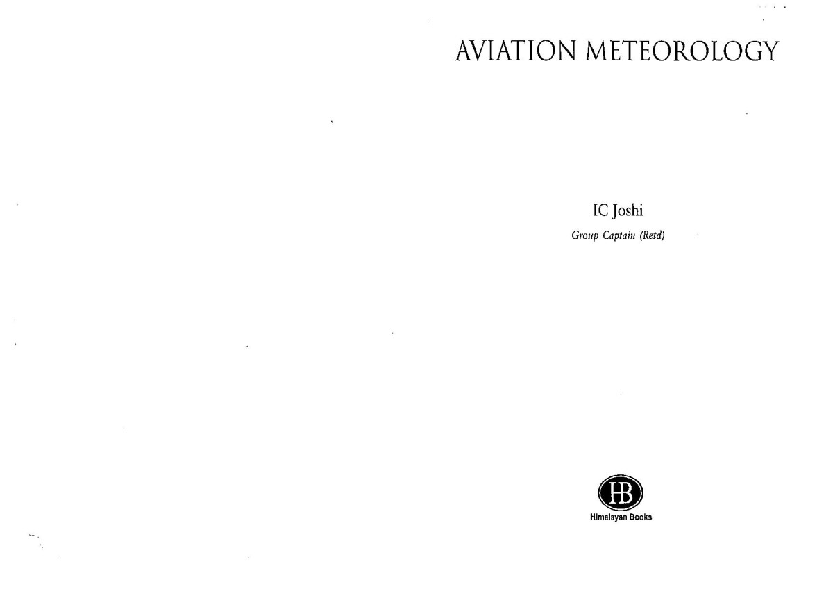 Aviation Meteorology Third Ic Joshi