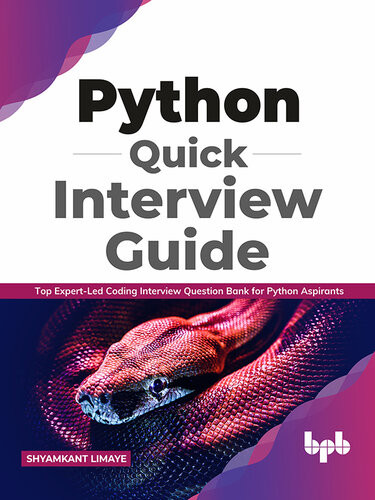 Python Quick Interview Guide Shyamkant Limaye
