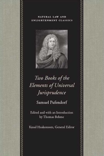 Two Books Of The Elements Of Universal Jurisprudence Samuel Pufendorf