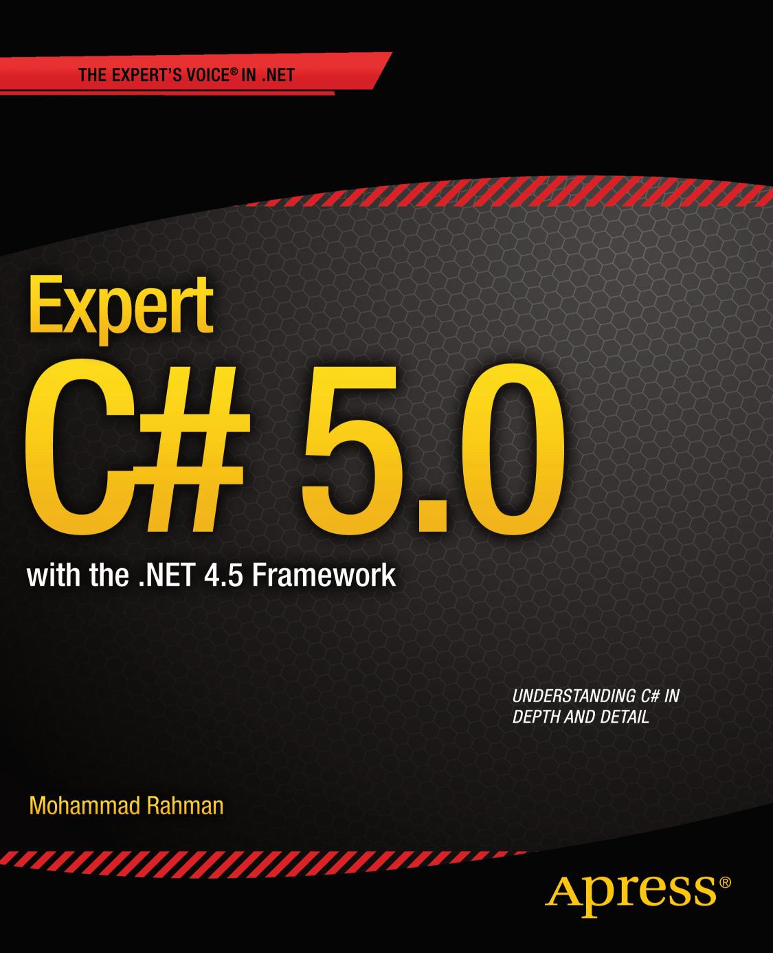 Expert C 50 With The Net 45 Framework 1st Edition Mohammad Rahman