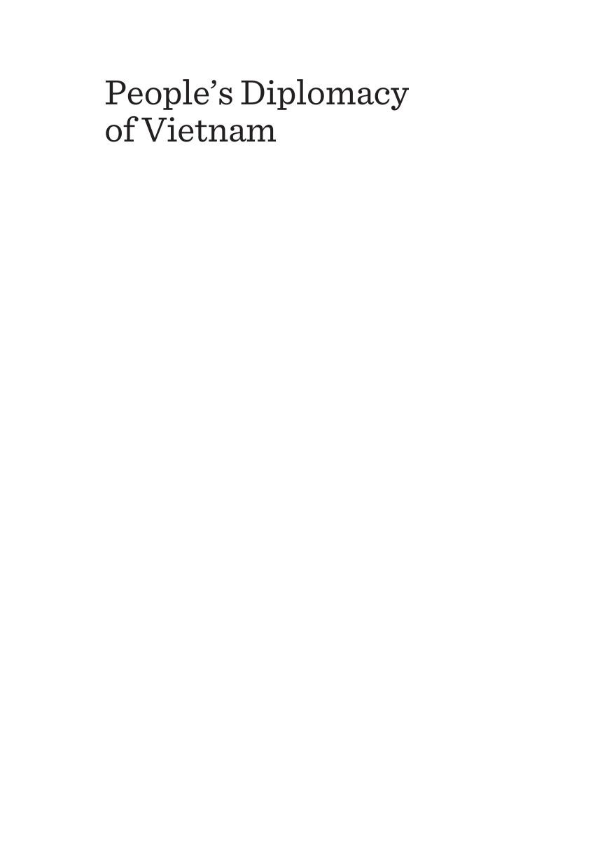 Peoples Diplomacy Of Vietnam Soft Power In The Resistance War 19651972 Harish C Mehta