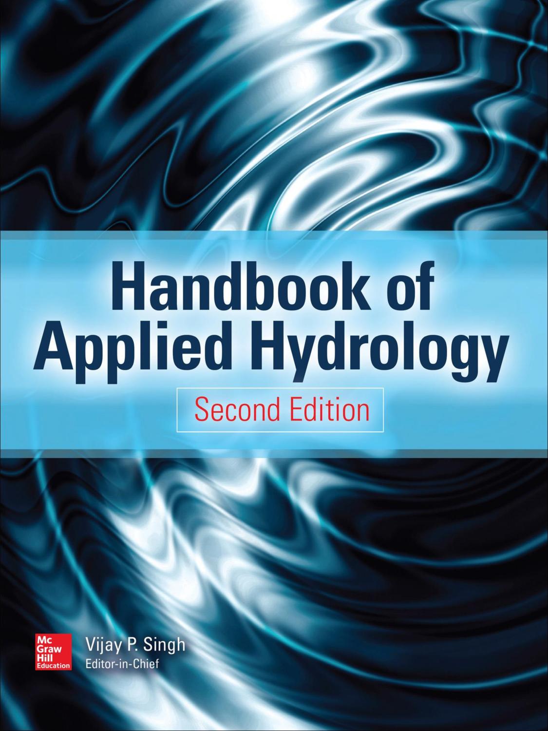 Handbook Of Applied Hydrology Second Edition 2nd Edition Vijay P Singh